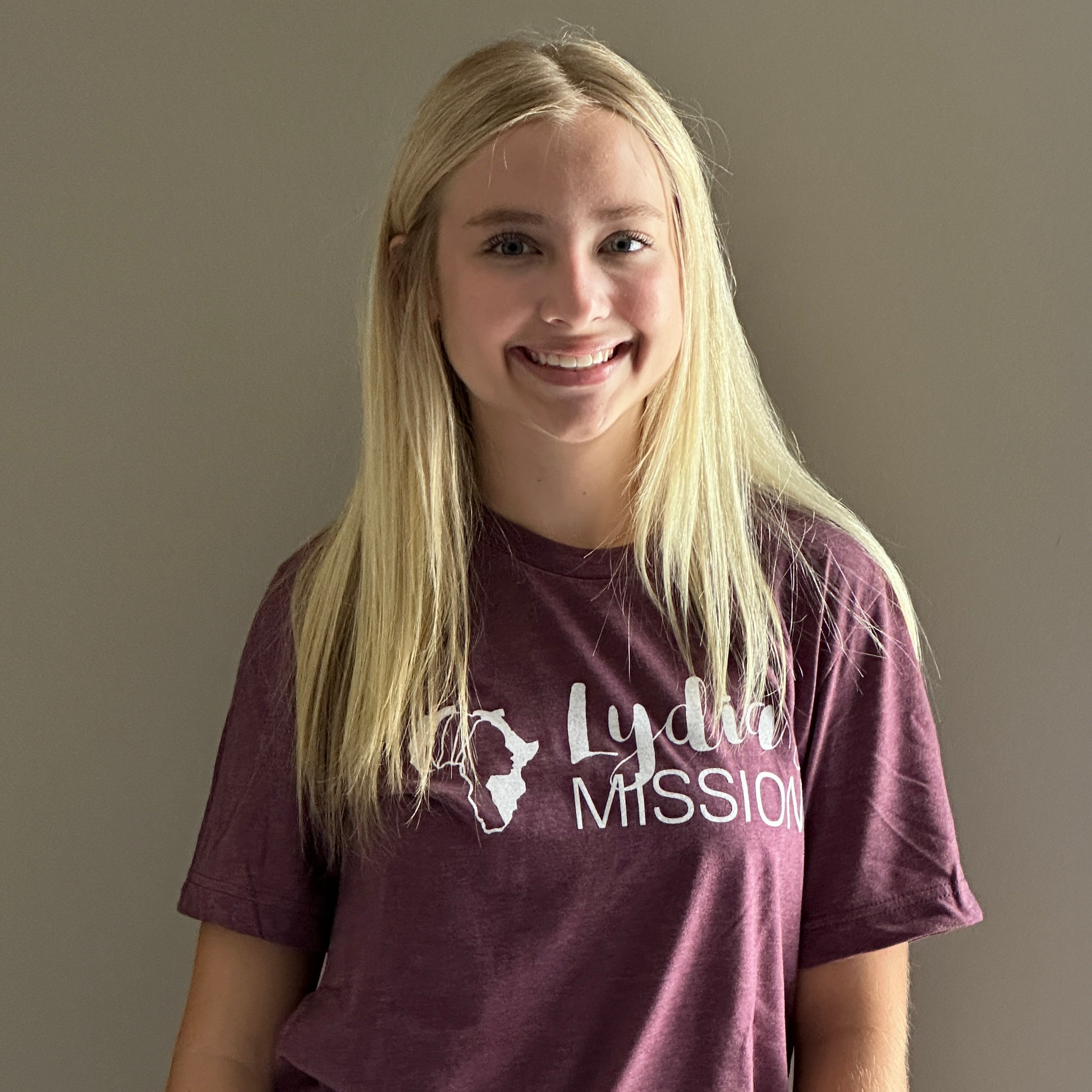 Lydia’s Mission Adult Heather Maroon Short Sleeve Tee