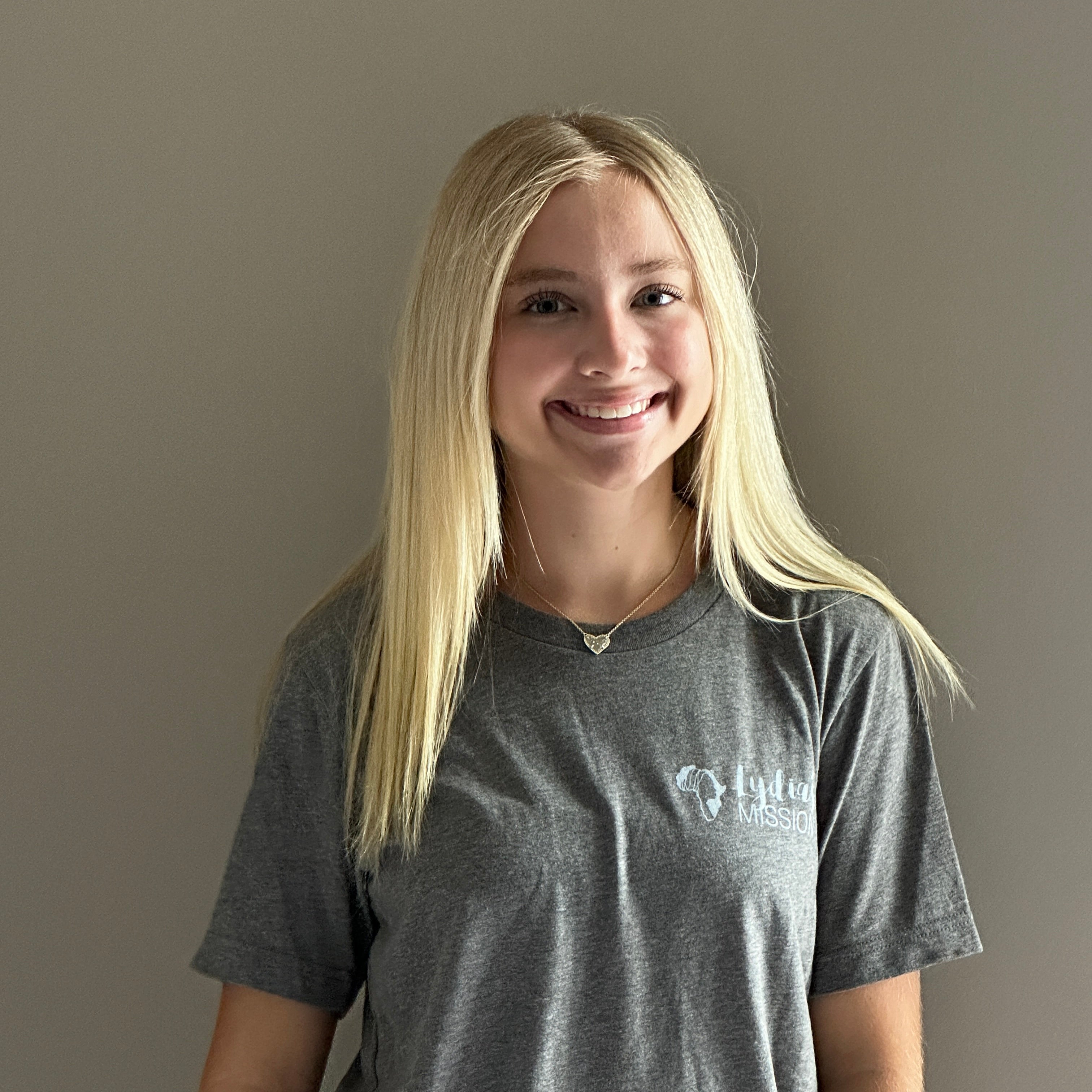 Lydia’s Mission Adult Heather Grey Short Sleeve Tee