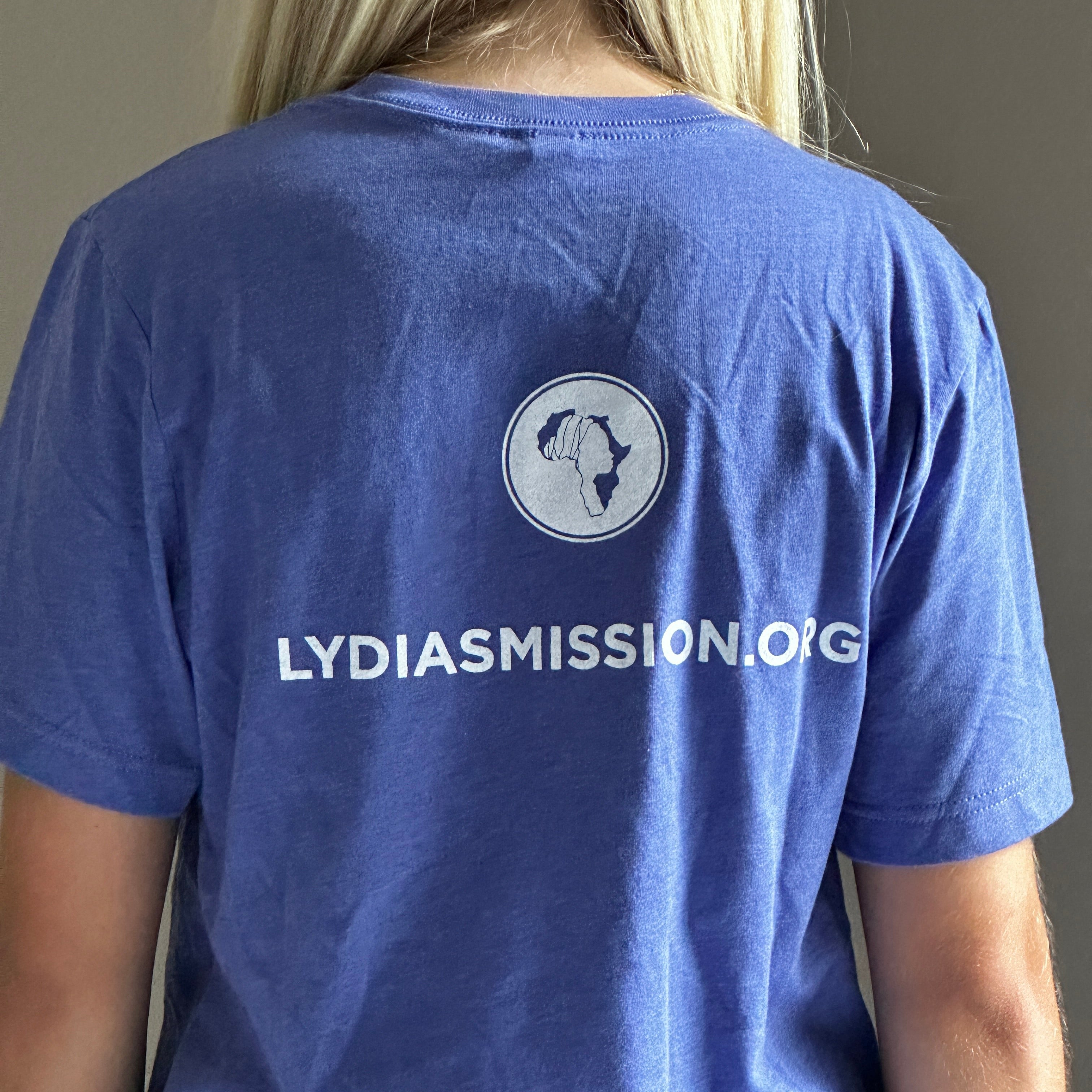 Lydia’s Mission Adult Heather Lapis Short Sleeve Tee